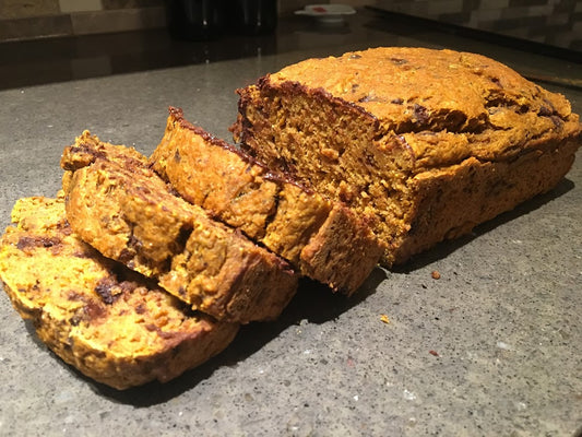 Healthy Chocolate Chunk Pumpkin Bread - U-RAAW! Health Foods