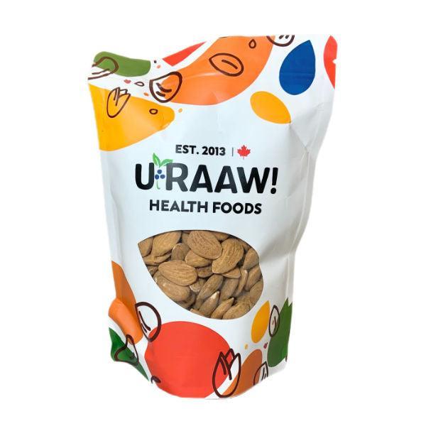 Organic European/Spanish Almonds (Unpasteurized, Shelled) - U-RAAW! Health Foods