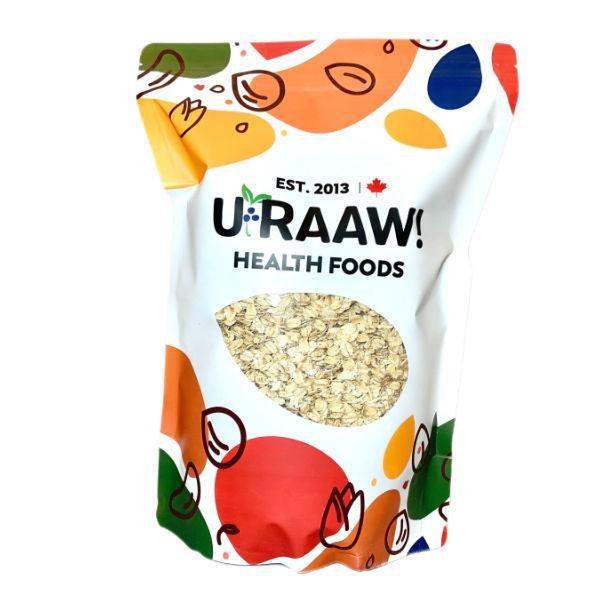 Organic Sprouted Whole Rolled Oats - U-RAAW! Health Foods